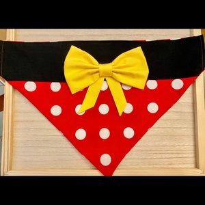 Mickey/Minnie handmade dog bandana